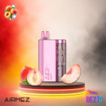AirMez 12K Juicy Peaches Einweg Vape mit saftigem Pfirsich-Geschmack und 12000 Zügen.