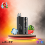 AirMez 12K Watermelon Ice Einweg Vape mit Wassermelonen-Ice-Geschmack und 12000 Zügen.