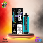 Al Fakher Crown Bar HyperMax 15K Blackcurrant Mint Einweg Vape mit Schwarzer-Johannisbeer- und Minz-Geschmack und 15000 Zügen.