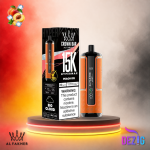 Al Fakher Crown Bar HyperMax 15K Peach Ice Einweg Vape mit Pfirsich-Ice-Geschmack und 15000 Zügen.