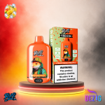 Blur 15K Peach Mango Pineapple Einweg Vape mit Pfirsich-Mango-Ananas-Geschmack und 15000 Zügen.