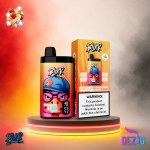 Blur 20K Strawberry Banana Peach Ice Einweg Vape mit Erdbeer-Bananen-Pfirsich-Ice-Geschmack und 20000 Zügen.
