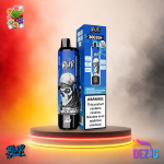 Blur 30K Fresh Mint Kiwi Passion Fruit Guava Strawberry Grape Einweg Vape mit 30000 Zügen und fruchtig-frischem Mix aus Minze, Kiwi-Maracuja-Guave und Erdbeer-Traube.