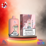 Fumot Digital Box 12K Strawberry Ice Einweg Vape mit bis zu 12000 Zügen und erfrischendem Erdbeer-Menthol-Geschmack