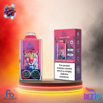 Fumot Leopard 40K Blueberry Cherry Cranberry Einweg Vape mit Blaubeer-Kirsch-Cranberry-Geschmack und 40000 Zügen.