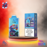 Fumot Leopard 40K Blueberry Raspberry Einweg Vape mit Blaubeer-Himbeer-Geschmack und 40000 Zügen.