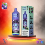 Fumot RandM Tornado 9K Aloe Grape Einweg Vape mit bis zu 9000 Zügen und exotischem Aloe-Vera-Trauben-Geschmack