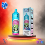 Fumot RandM Tornado 9K Blue Razz Ice Einweg Vape mit bis zu 9000 Zügen und süß-säuerlichem Blauhimbeer-Menthol-Geschmack