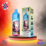 Fumot RandM Tornado 9K Blueberry Sour Raspberry Einweg Vape mit bis zu 9000 Zügen und süß-säuerlichem Blaubeer-Himbeer-Geschmack