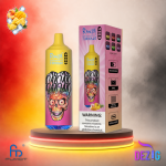 Fumot RandM Tornado 9K Peach Mango Pineapple Einweg Vape mit bis zu 9000 Zügen und tropischem Pfirsich-Mango-Ananas-Geschmack