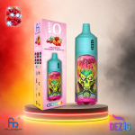 Fumot RandM Tornado 9K Strawberry Raspberry Cherry Ice Einweg Vape mit bis zu 9000 Zügen und fruchtigem Erdbeer-Himbeer-Kirsch-Menthol-Geschmack