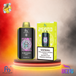 Fumot Tornado 25K Pineapple Ice Einweg Vape mit Ananas-Ice-Geschmack und 25000 Zügen.