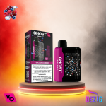 Ghost Galaxy 25K Blueberry Raspberry Cherry Einweg Vape mit Blaubeer-Himbeer-Kirsch-Geschmack und 25000 Zügen.