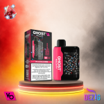 Ghost Galaxy 25K Cherry Watermelon Freeze Einweg Vape mit Kirsch-Wassermelonen-Freeze-Geschmack und 25000 Zügen.