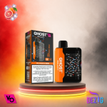 Ghost Galaxy 25K Pink Orange Fizz Einweg Vape mit Pink-Orange-Fizz-Geschmack und 25000 Zügen.