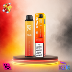 Ghost Pro 3500 Strawberry Peach Citrus Einweg Vape mit Erdbeer-, Pfirsich- und Zitrus-Geschmack und 3500 Zügen.