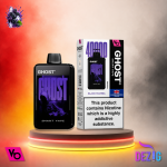 Ghost Smart Vape 40K Black Mamba Einweg Vape mit Black-Mamba-Geschmack und 40000 Zügen.
