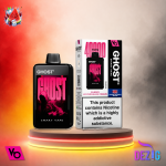 Ghost Smart Vape 40K Cherry Watermelon Freeze Einweg Vape mit Kirsch-Wassermelonen-Freeze-Geschmack und 40000 Zügen.