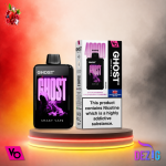 Ghost Smart Vape 40K Strawberry Raspberry Cherry Einweg Vape mit Erdbeer-Himbeer-Kirsch-Geschmack und 40000 Zügen.
