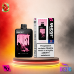 Ghost Smart Vape 40K Strawberry Watermelon Einweg Vape mit Erdbeer-Wassermelonen-Geschmack und 40000 Zügen.