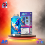 JNR Falcon 16K Blueberry Pomegranate Ice Einweg Vape mit bis zu 16000 Zügen und Blaubeer-Granatapfel-Geschmack mit Ice-Note