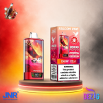 JNR Falcon Pro 28K Cherry Cola Einweg Vape mit 28000 Zügen und spritzigem Kirsch-Cola-Geschmack.