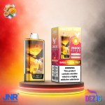 JNR Falcon Pro 28K Mango Passion Fruit Einweg Vape mit 28000 Zügen und tropisch-fruchtigem Mango-Maracuja-Geschmack.