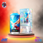 JNR Falcon X 18K Blue Razz Cherry Einweg Vape mit bis zu 18000 Zügen und Blue-Razz-Kirsch-Geschmack