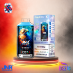 JNR Falcon X 18K Blueberry Raspberry Einweg Vape mit bis zu 18000 Zügen und Blaubeer-Himbeer-Geschmack