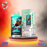JNR Falcon X 18K Kiwi Watermelon Ice Einweg Vape mit bis zu 18000 Zügen und Kiwi-Wassermelonen-Geschmack mit Ice-Note