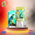 JNR Falcon X 18K Passion Fruit Kiwi Einweg Vape mit bis zu 18000 Zügen und Maracuja-Kiwi-Geschmack