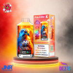 JNR Falcon X 18K Raspberry Rhubarb Einweg Vape mit bis zu 18000 Zügen und Himbeer-Rhabarber-Geschmack