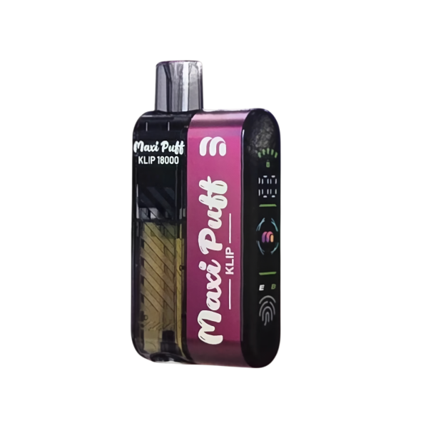 MaxiPuff Puff Klip 18K Einweg Vape mit 18000 Zügen.