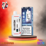 MerryMi M-Mecha 16K White Peach Berries Einweg Vape mit 16000 Zügen und Pfirsich-Beeren-Geschmack
