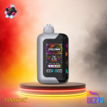 Smok Spaceman 40K Blackberry Razz Einweg Vape mit Brombeer-Himbeer-Geschmack und 40000 Zügen.