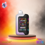 Smok Spaceman 40K Blueberry Bubblegum Einweg Vape mit Blaubeer-Bubblegum-Geschmack und 40000 Zügen.