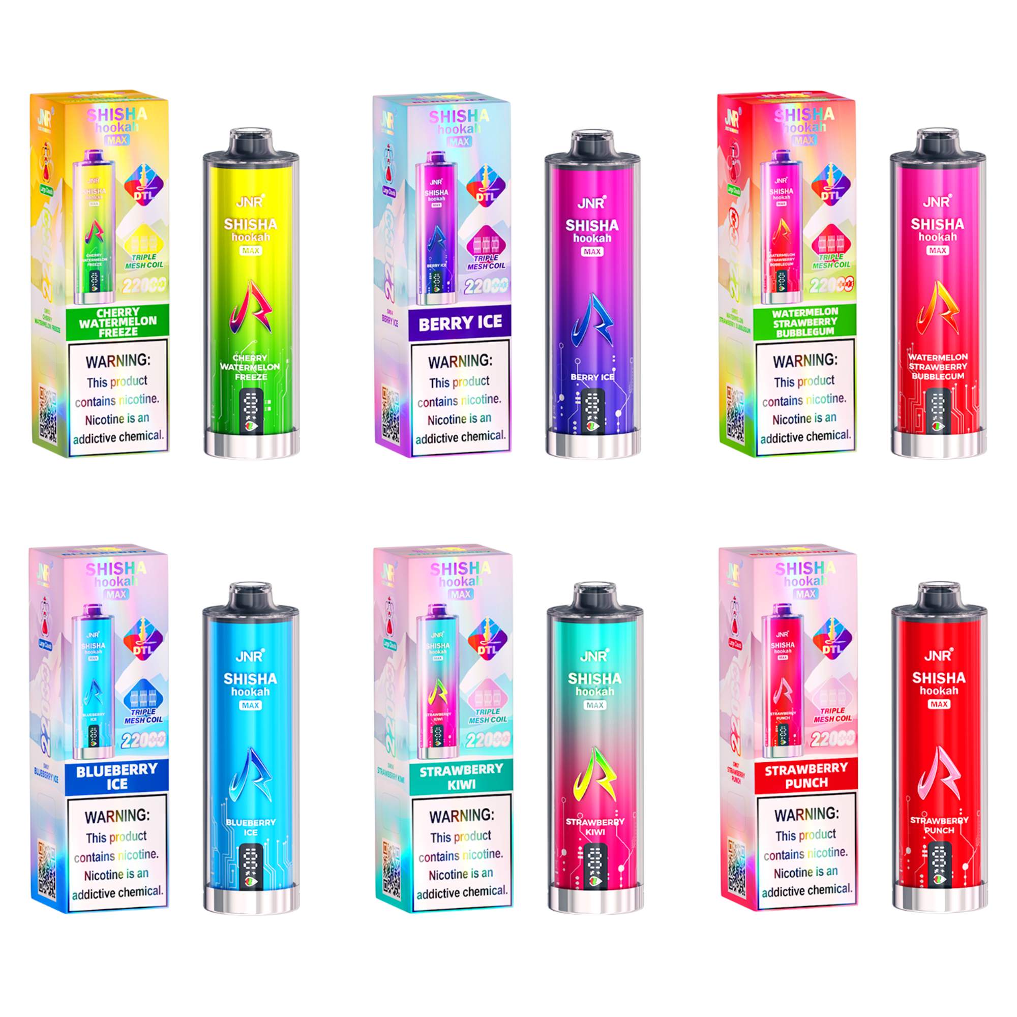 JNR – Shisha Hookah Max 22K – Disposable Vape – 2% Nicotine – Dezig.de