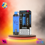 Ghost Shisha 15K Blue Razz Lemonade Einweg Vape mit 15000 Zügen und spritzigem Blue-Razz-Limonaden-Geschmack.