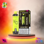 Ghost Shisha 15K Lemon Mint Einweg Vape mit 15000 Zügen und erfrischendem Zitronen-Minze-Geschmack.
