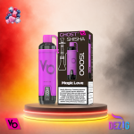 Ghost Shisha 15K Magic Love Einweg Vape mit 15000 Zügen und süß-fruchtigem Magic-Love-Geschmack.