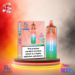 Fumot T9000 9K Watermelon Bubblegum Einweg Vape mit Wassermelonen-Bubblegum-Geschmack und 9000 Zügen.