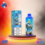 JNR Leopard 40K Blue Razz Cherry Einweg Vape mit Blue-Razz-Kirsch-Geschmack und 40000 Zügen.