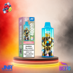 JNR Leopard 40K Blueberry Sour Raspberry Einweg Vape mit Blaubeer-saurer Himbeer-Geschmack und 40000 Zügen.