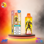 JNR Leopard 40K Peach Mango Pineapple Einweg Vape mit Pfirsich-Mango-Ananas-Geschmack und 40000 Zügen.