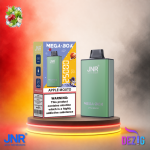 JNR Mega Box 25K Apple Mojito Einweg Vape mit 25000 Zügen und erfrischendem Apfel-Mojito-Geschmack.
