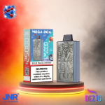 JNR Mega Box 25K Blue Razz Cherry Einweg Vape mit 25000 Zügen und fruchtigem Blue-Razz-Kirsch-Geschmack.