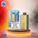 JNR Mega Box 25K Blueberry Ice Einweg Vape mit 25000 Zügen und kühlem Blaubeer-Ice-Geschmack.