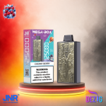 JNR Mega Box 25K Cherry Berry Einweg Vape mit 25000 Zügen und fruchtigem Kirsch-Beeren-Geschmack.