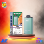 JNR Mega Box 25K Hawaii Einweg Vape mit 25000 Zügen und tropisch-fruchtigem Hawaii-Geschmack.