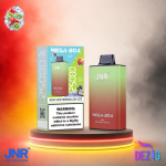 JNR Mega Box 25K Kiwi Watermelon Ice Einweg Vape mit 25000 Zügen und erfrischendem Kiwi-Wassermelonen-Ice-Geschmack.